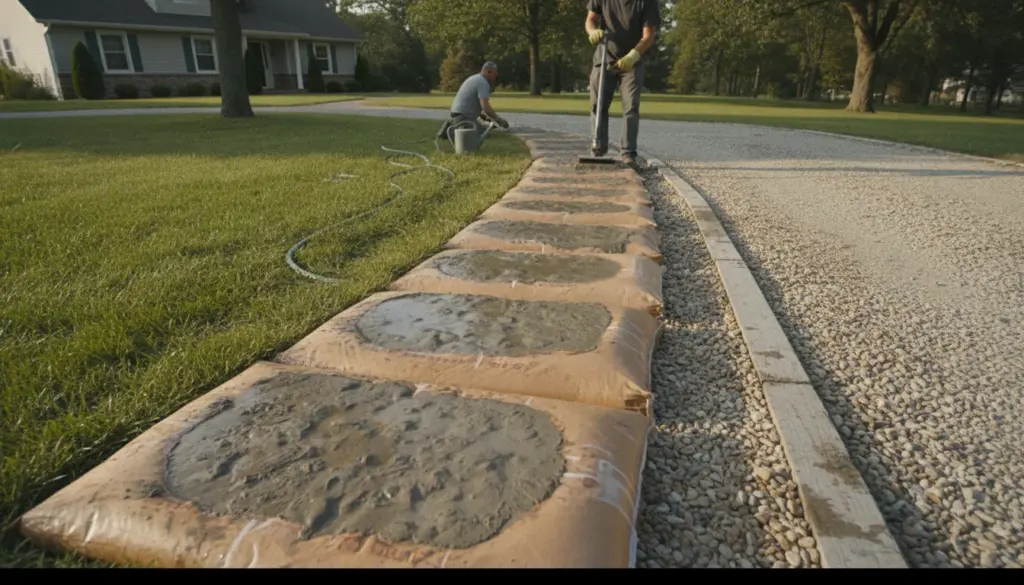 Driveway and curb detail